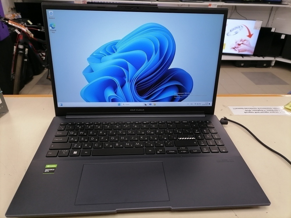 Ноутбук ASUS ASUS Vivobook Pro 15 M6500QH-HN089; Ryzen 7 5800H, GeForce GTX 1650, 16 Гб, 512 GB, Нет