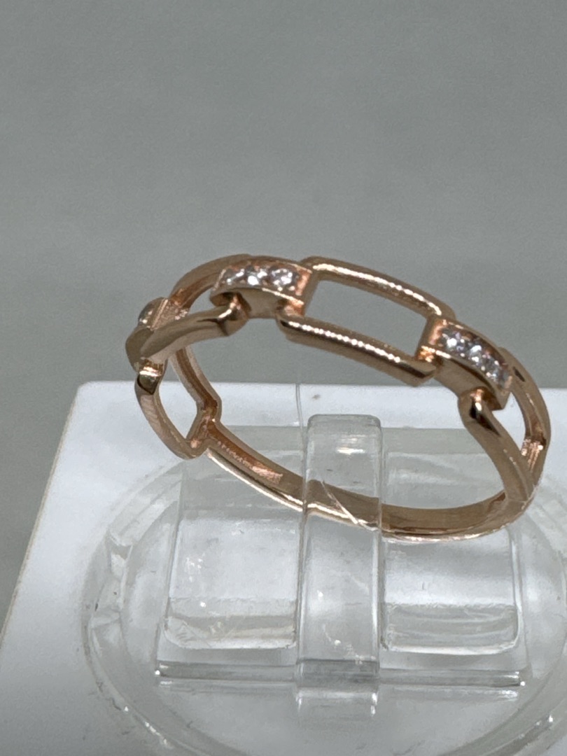 КОЛЬЦО С КАМНЯМИ (Au 585)