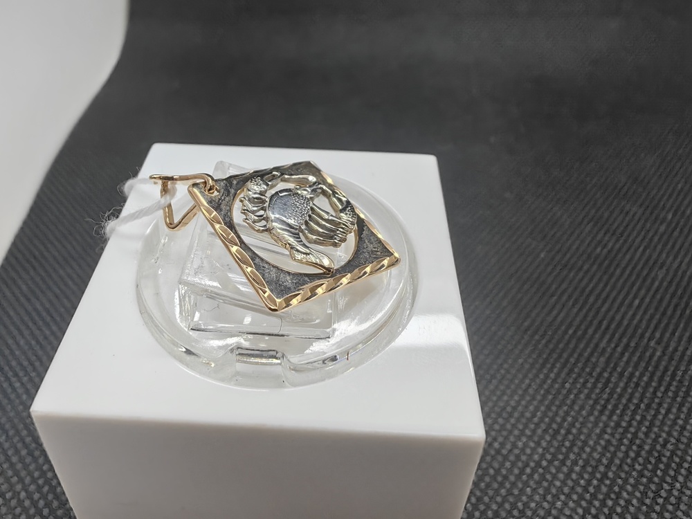 ПОДВЕСКА ЗНАК ЗОДИАКА РАК Au 585 ПОДВЕСКА ЗНАК ЗОДИАКА РАК Au 585