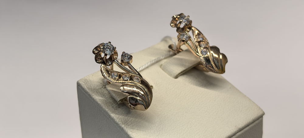 СЕРЬГИ С КАМНЯМИ (Au 585)