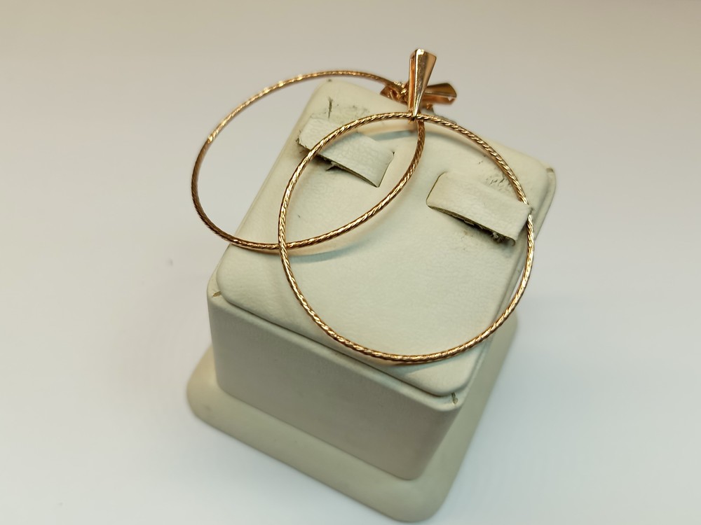 СБКМ585 СЕРЬГИ БЕЗ КАМНЯ (Au 585)