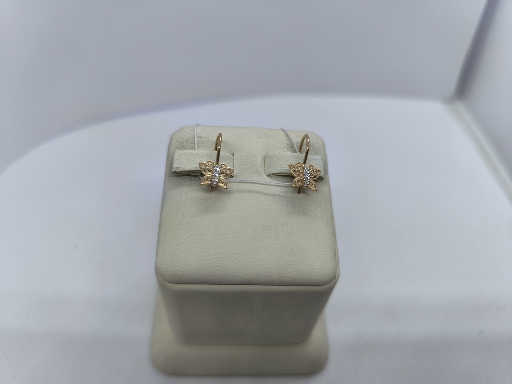 СЕРЬГИ С КАМНЯМИ (Au 585)