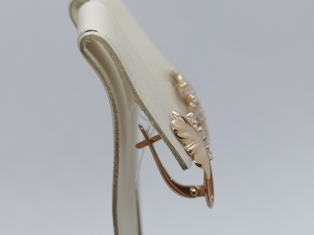 016722-1102 СЕРЬГИ С КАМНЯМИ (Au 585)