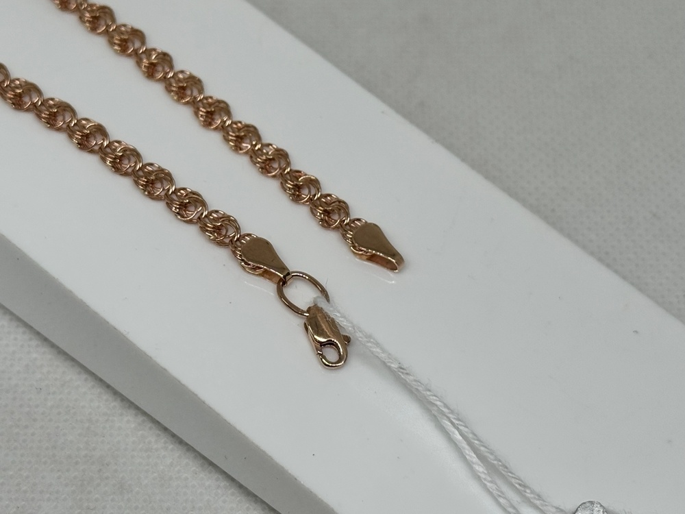 БРАСЛЕТ ПУСТОТЕЛЫЙ Роза (Au 585)