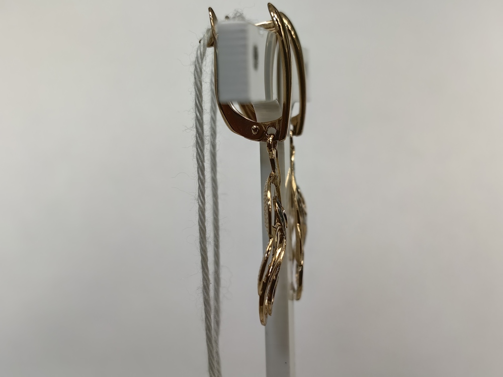 СБКМ585 СЕРЬГИ БЕЗ КАМНЯ (Au 585)