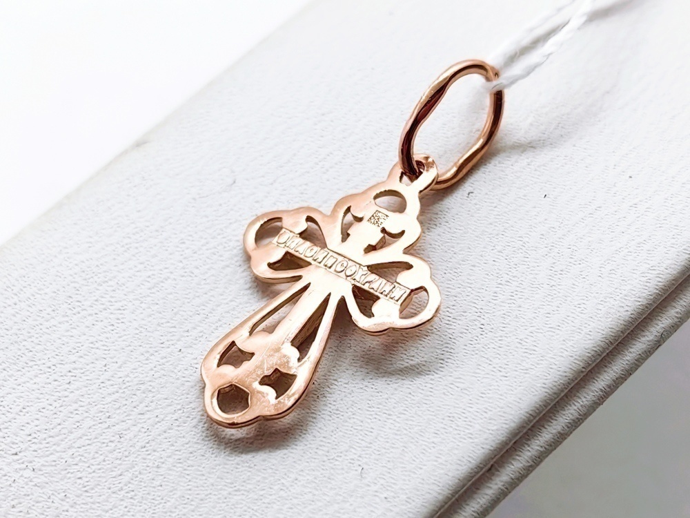 ПОДВЕСКА КРЕСТ без камня (Au 585)