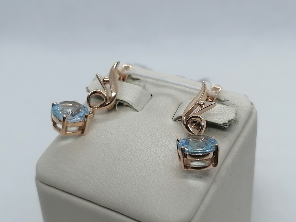 СКМ585 СЕРЬГИ С КАМНЕМ (Au 585) СКМ585 СЕРЬГИ С КАМНЕМ (Au 585)