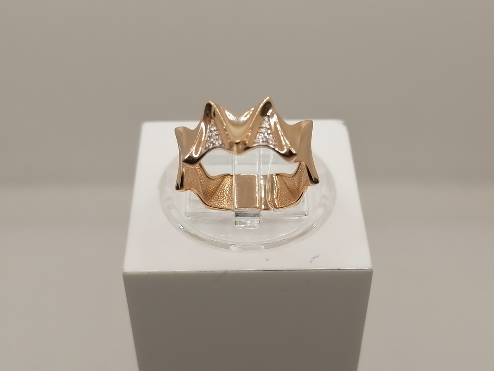 КОЛЬЦО С КАМНЯМИ (Au 585)