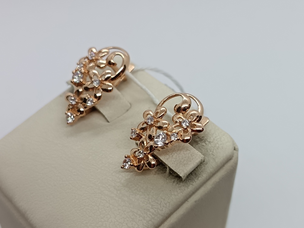 СЕРЬГИ С КАМНЯМИ (Au 585)