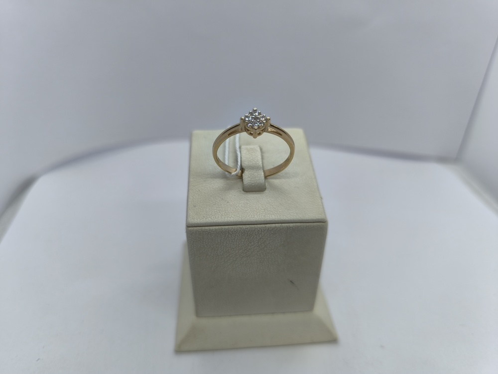 КОЛЬЦО С КАМНЯМИ (Au 585)