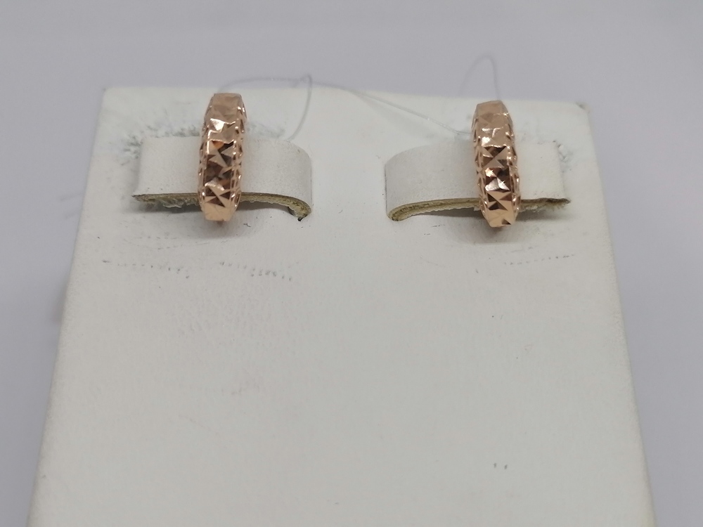 СЕРЬГИ БЕЗ КАМНЯ (Au 585)