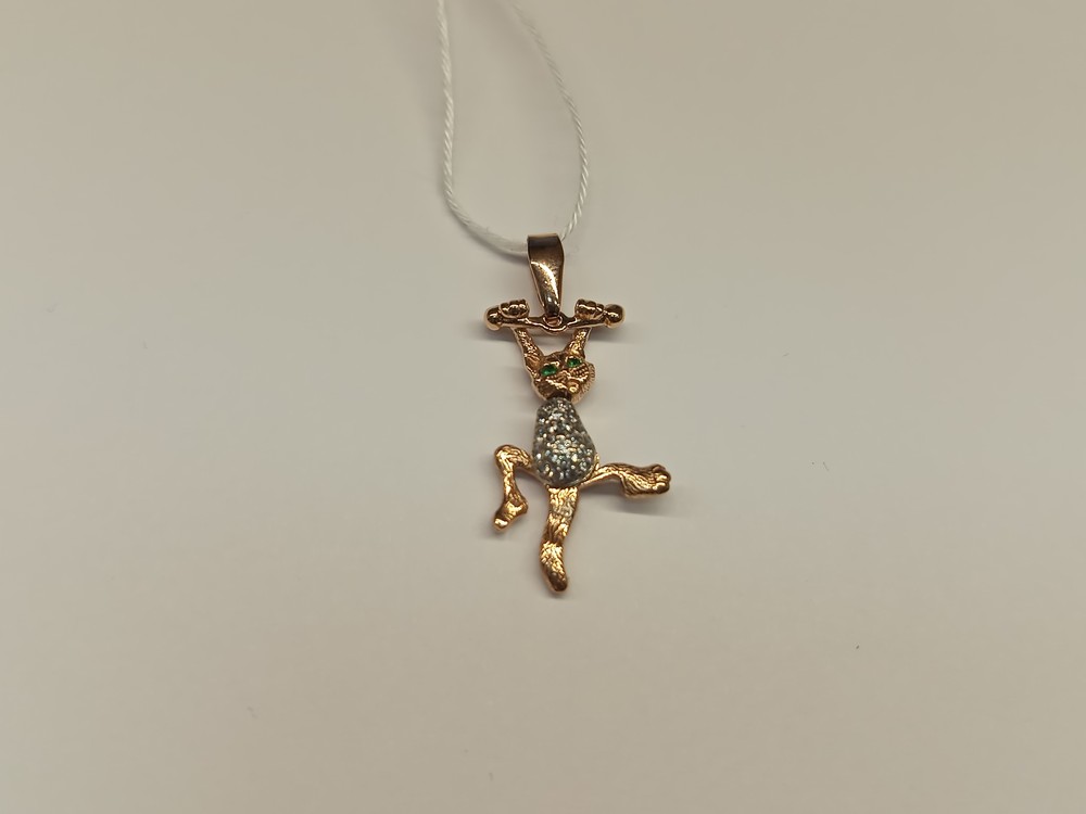 ПОДКМИ585 ПОДВЕСКА С КАМНЯМИ (Au 585)