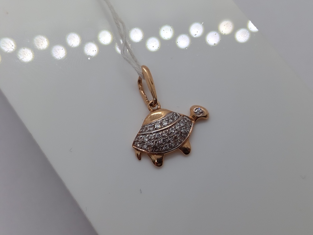 ПОДВЕСКА С КАМНЯМИ (Au 585)