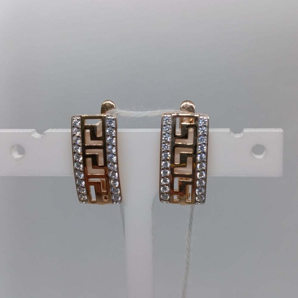 СКМИ585 СЕРЬГИ С КАМНЯМИ (Au 585)