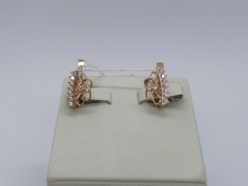 СЕРЬГИ С КАМНЯМИ (Au 585)