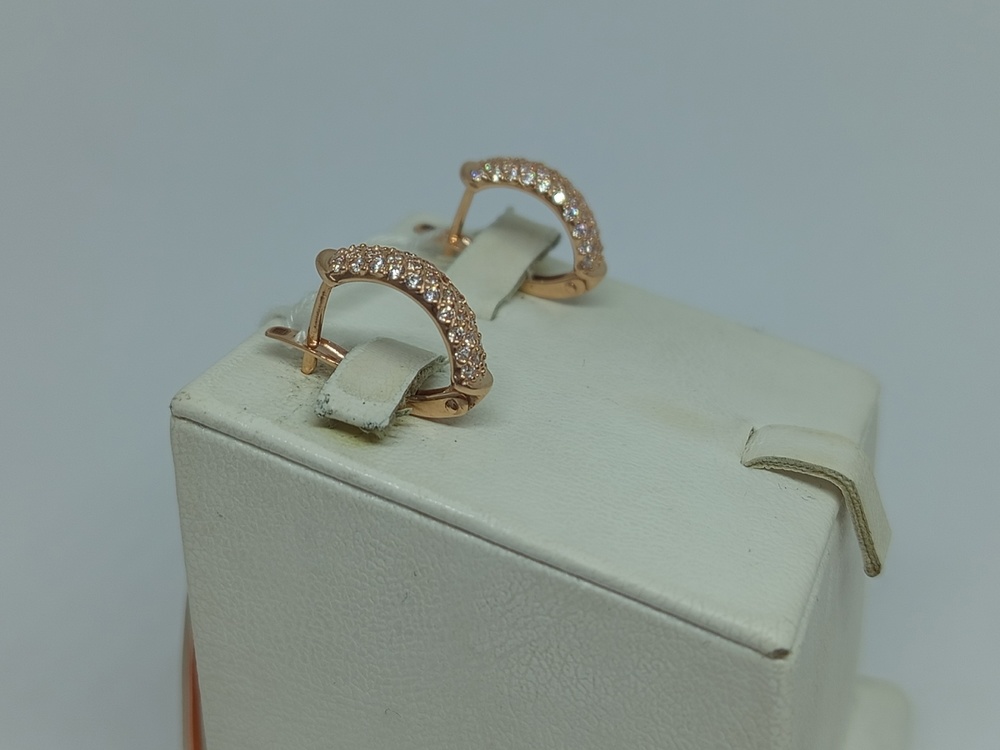 СКМИ585 СЕРЬГИ С КАМНЯМИ (Au 585)