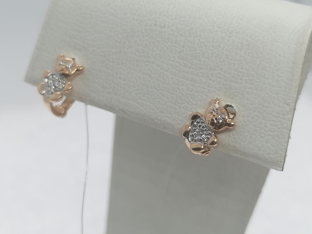 СЕРЬГИ С КАМНЯМИ (Au 585)