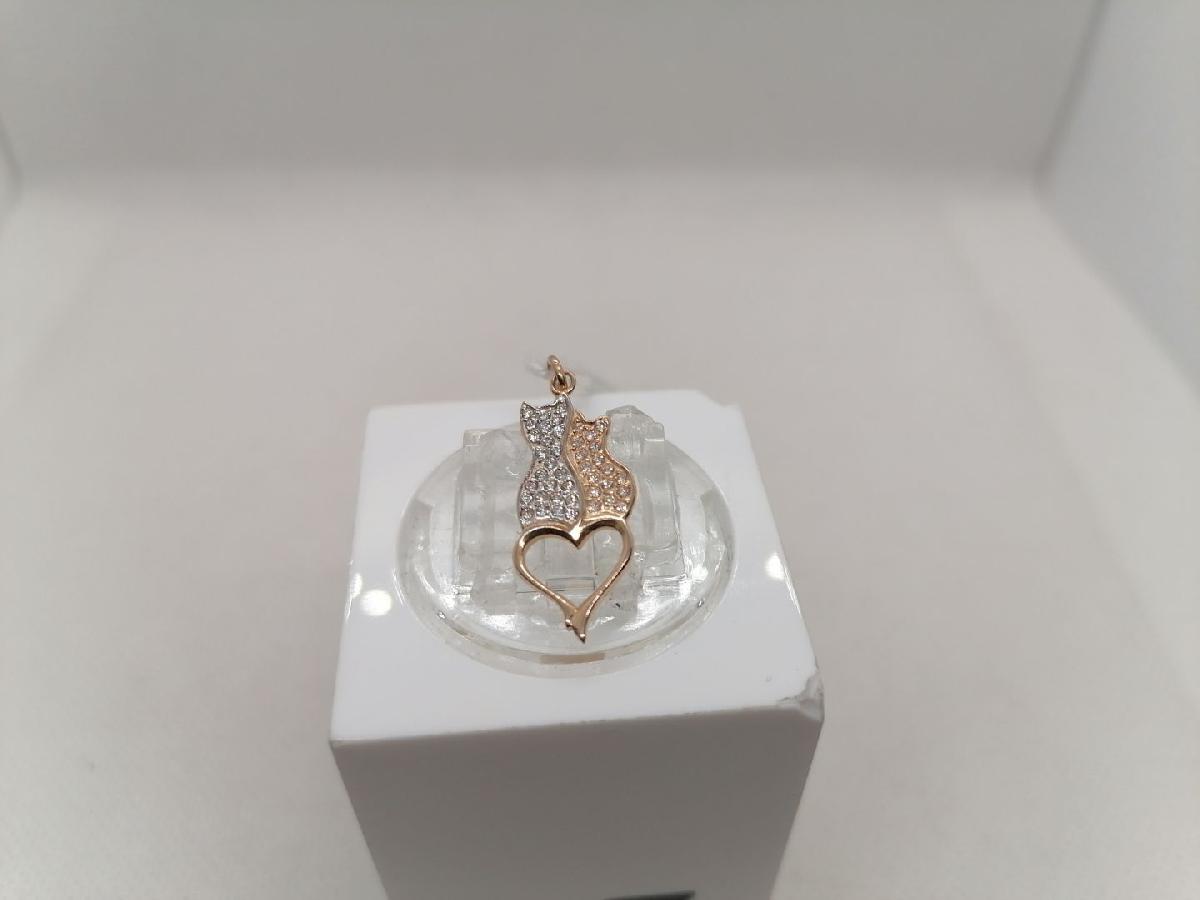 ПОДКМИ585 ПОДВЕСКА С КАМНЯМИ (Au 585)