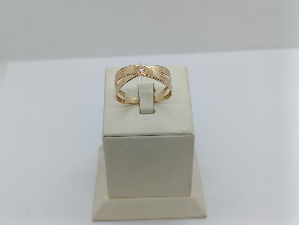 КОЛЬЦО С КАМНЕМ (Au 585)