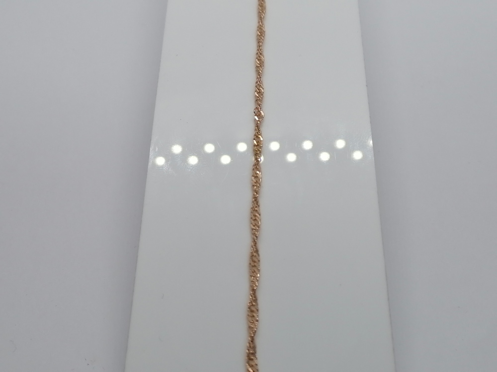 БРАСЛЕТ ПУСТОТЕЛЫЙ Сингапур Au 585