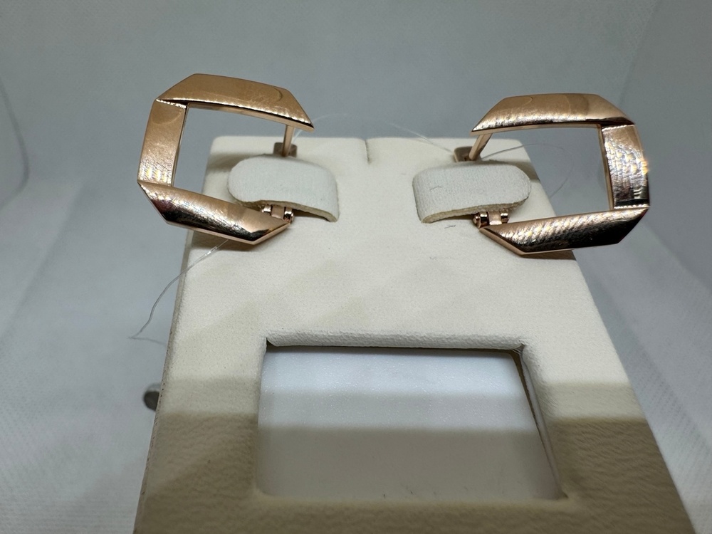 СЕРЬГИ БЕЗ КАМНЯ (Au 585)