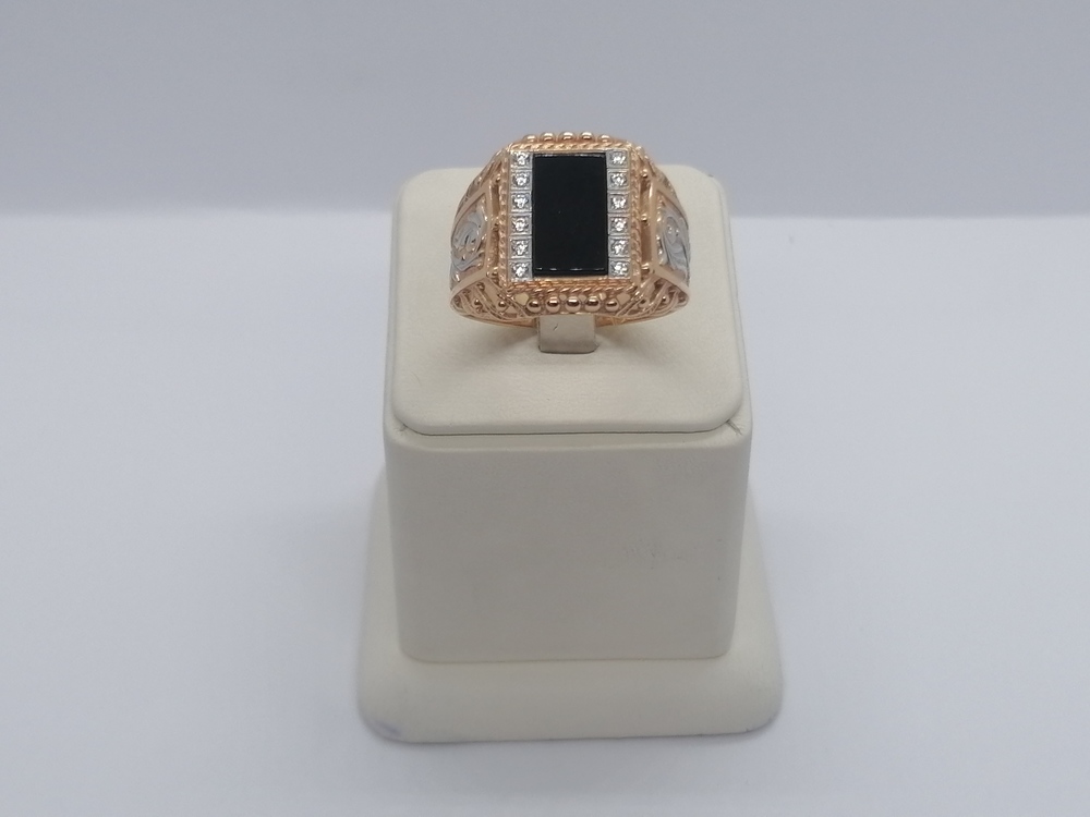 ПЕЧАТКА С КАМНЯМИ (Au 585)