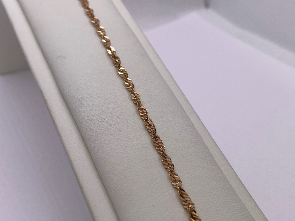 БРАСЛЕТ ПУСТОТЕЛЫЙ Сингапур Au 585