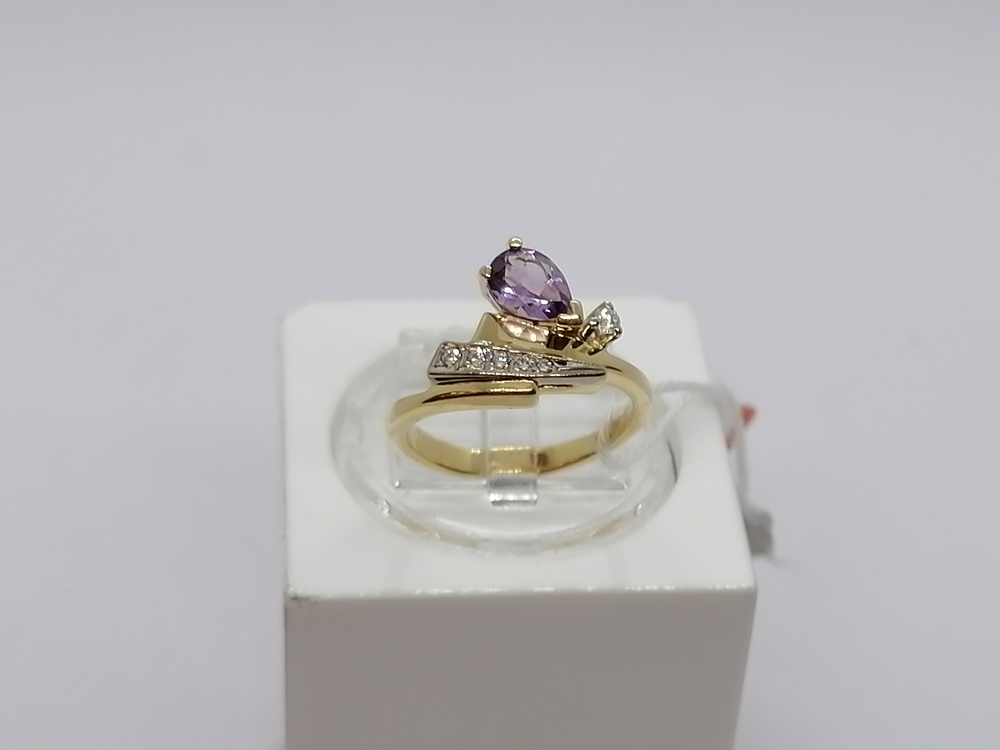 КОЛЬЦО БРИЛЛИАНТ Au 750