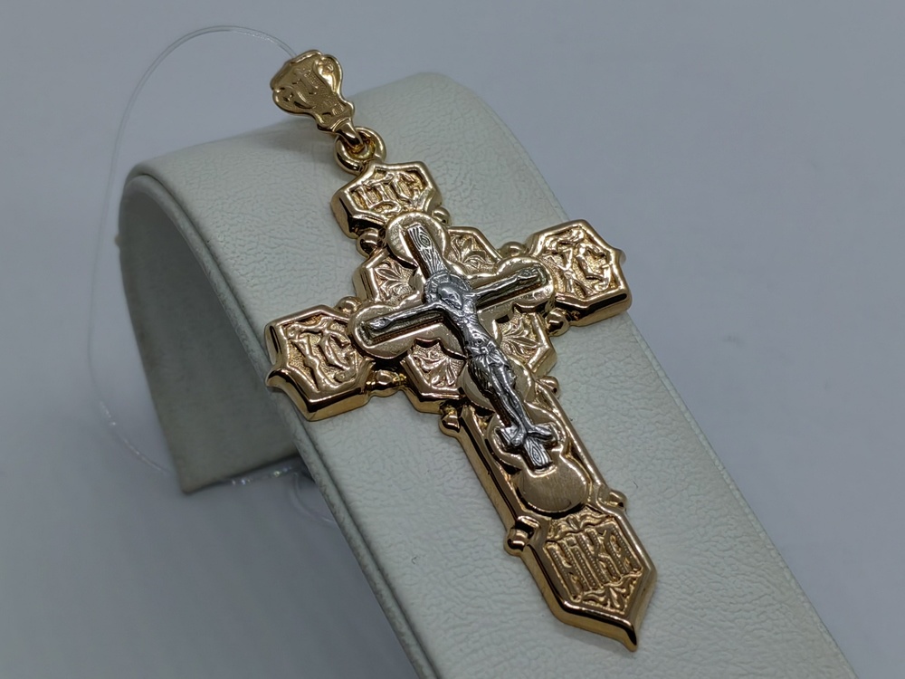 ПОДВЕСКА КРЕСТ без камня (Au 585)