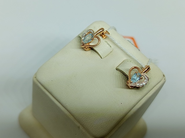 СЕРЬГИ С КАМНЯМИ (Au 585)