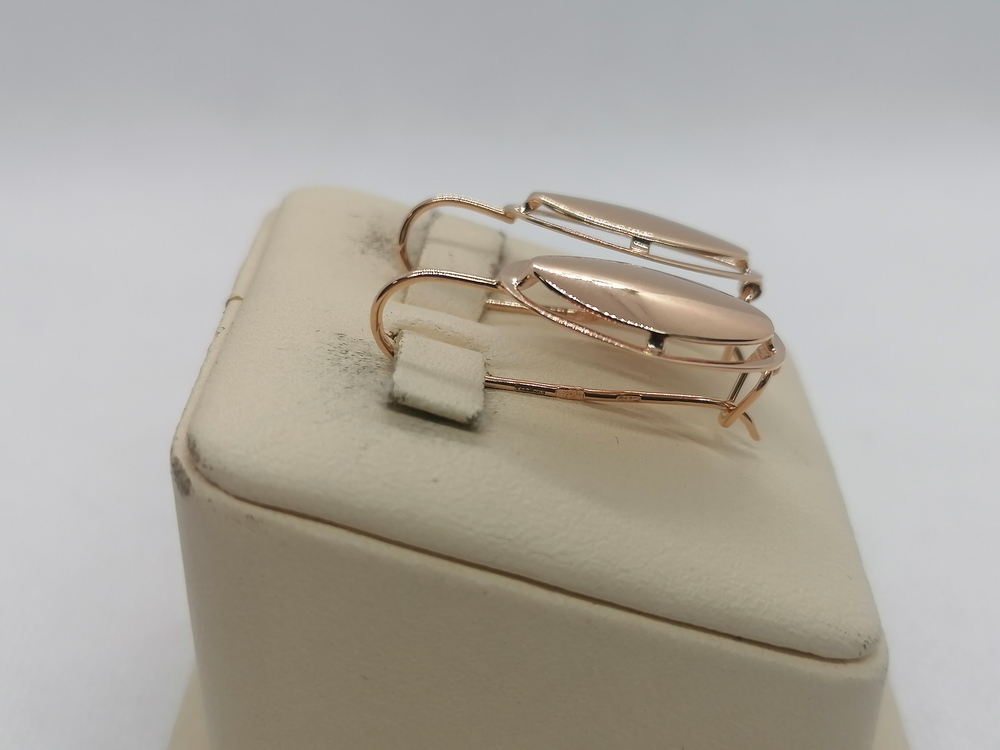 СБКМ585 СЕРЬГИ БЕЗ КАМНЯ (Au 585)