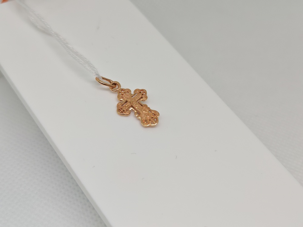 ПОДКБК585 ПОДВЕСКА КРЕСТ БЕЗ КАМНЯ (Au 585)