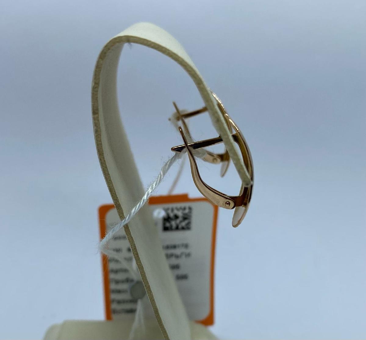 СБКМ585 СЕРЬГИ БЕЗ КАМНЯ (Au 585)