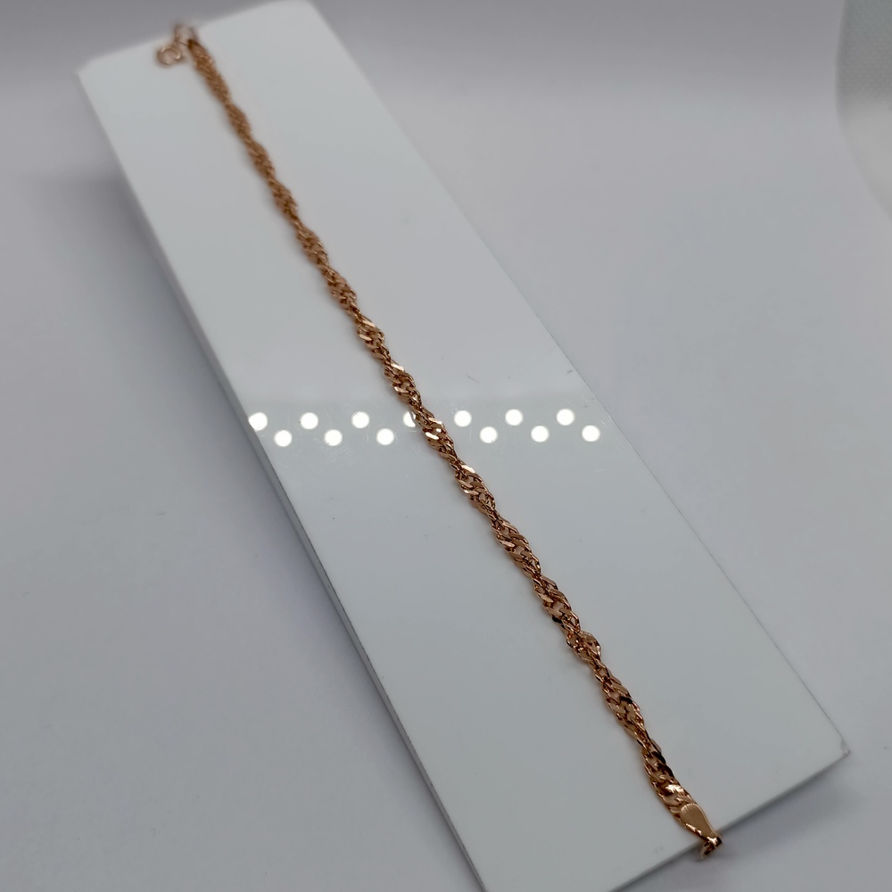 БРАСЛЕТ ПУСТОТЕЛЫЙ Сингапур Au 585