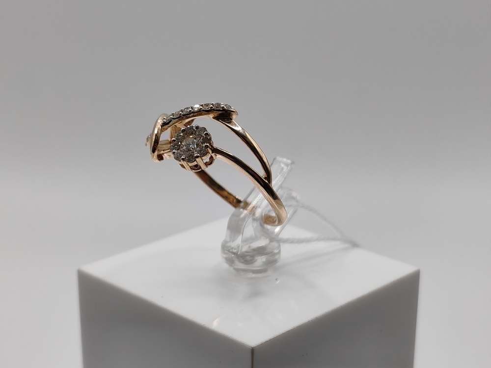 КОЛЬЦО БРИЛЛИАНТ Au 585