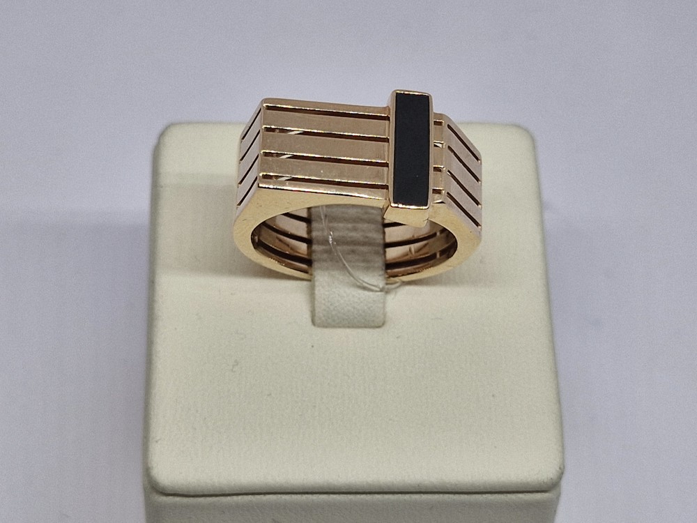 КОЛЬЦО ПЕЧАТКА с камнем (Au 585)