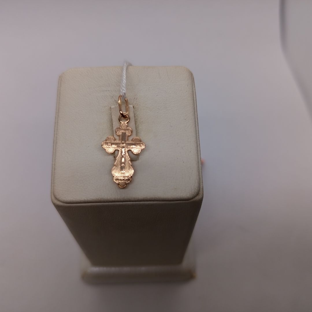 ПОДВЕСКА КРЕСТ БЕЗ КАМНЯ (Au 585)