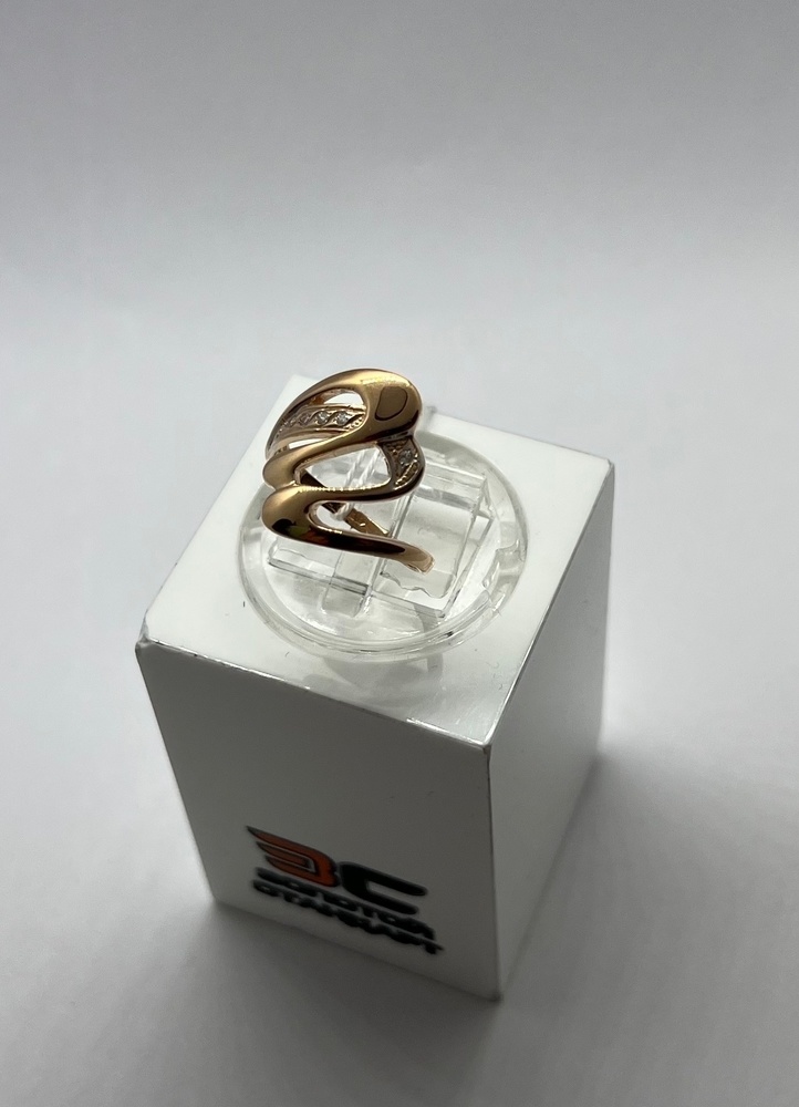 КОЛЬЦО С КАМНЯМИ (Au 585)