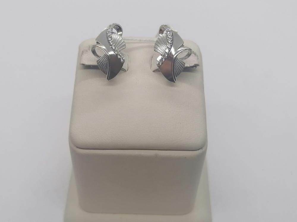 СКМИ585 СЕРЬГИ С КАМНЯМИ (Au 585)