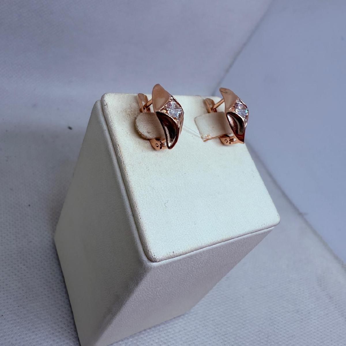 СЕРЬГИ С КАМНЕМ (Au 585)