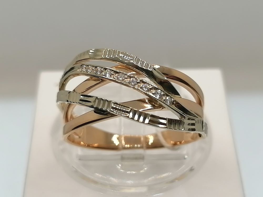 КОЛКМИ585 КОЛЬЦО С КАМНЯМИ (Au 585)