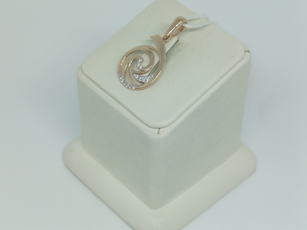 ПОДКМИ585 ПОДВЕСКА С КАМНЯМИ (Au 585)