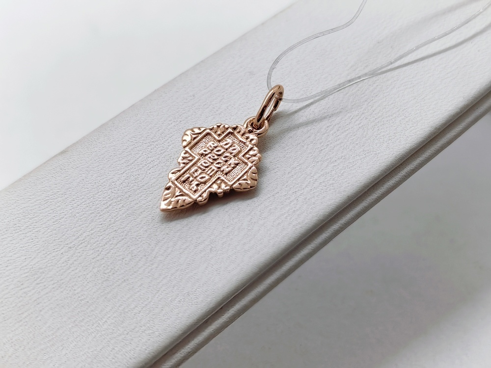 ПОДВЕСКА КРЕСТ без камня (Au 585)