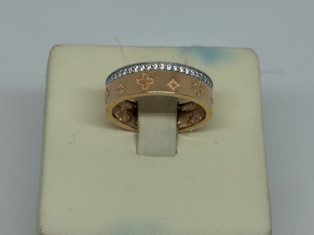 КОЛЬЦО С КАМНЯМИ (Au 585)