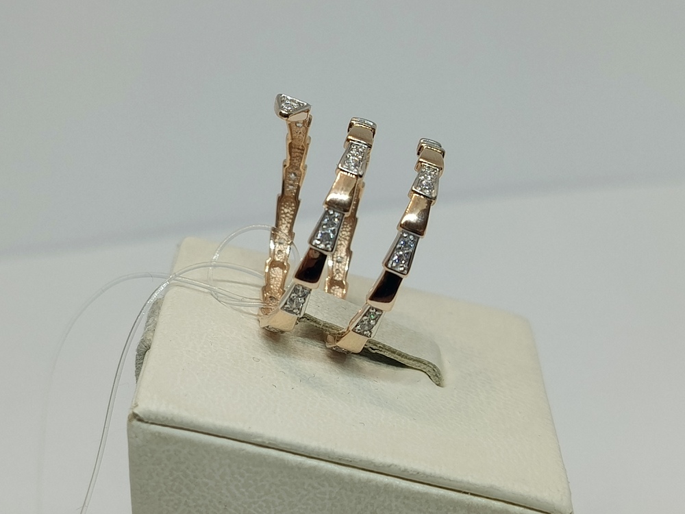 КОЛЬЦО С КАМНЯМИ (Au 585)