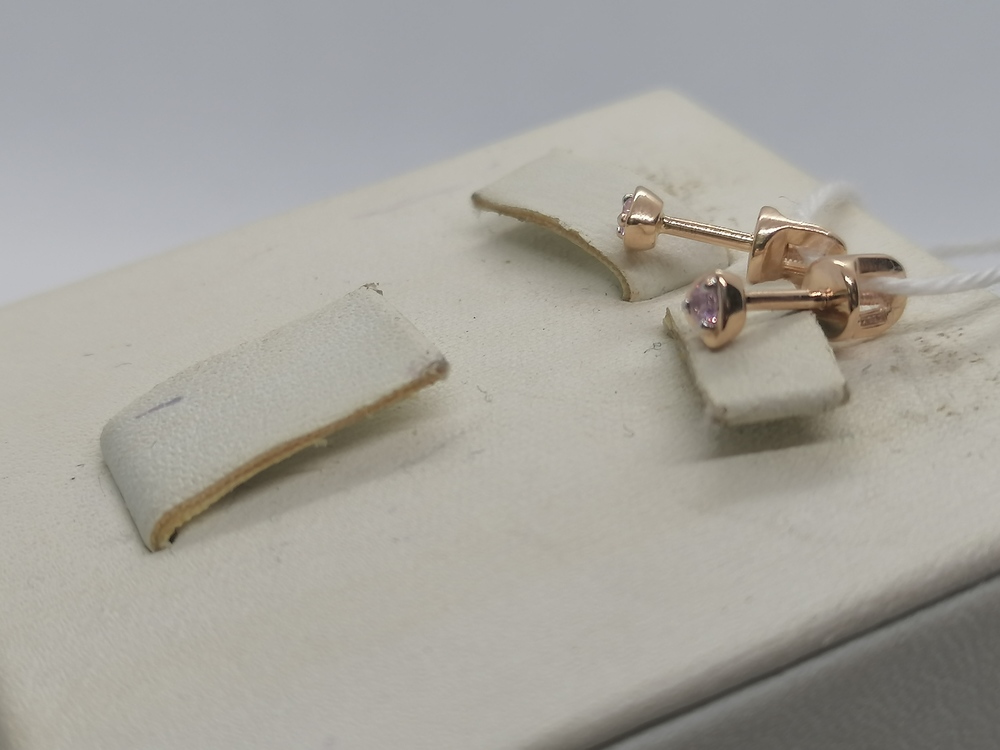 СПУС585 СЕРЬГИ ПУСЕТЫ (Au 585)