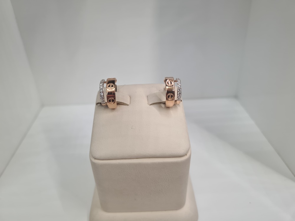 1205702 СЕРЬГИ С КАМНЯМИ (Au 585)