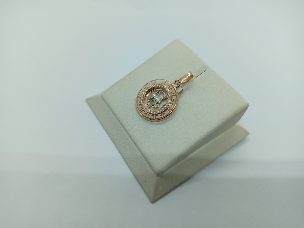 КрСВП/коз/Ф ПОДВЕСКА ЗНАК ЗОДИАКА КОЗЕРОГ (Au 585)