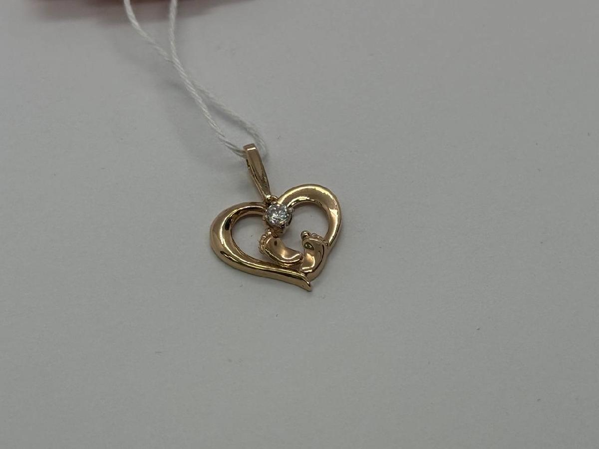 ПОДКМ585 ПОДВЕСКА С КАМНЕМ (Au 585)