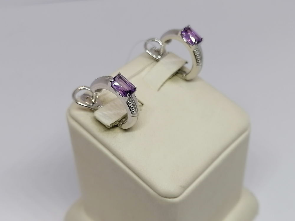 СЕРЬГИ БРИЛЛИАНТ (Ag 925)